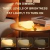 Pumpkin Night Light, Squishy LED Nursery Lamp with Timer, Rechargeable Silicone Nightlight for Kids