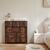 Dresser For Bedroom With 9 Fabric Storage Drawer Wardrobe Tall Chest Organizer Closet Adult Kids Clothes Cabinet Furniture